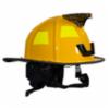 Pacific F18 Traditional Firefighter Helmet, Yellow