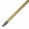 Threaded Broom Handle w/ Metal Tip, 5' Length