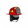 Honeywell EV1 Traditional Firefighting Helmet, Red