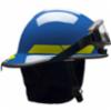 Bullard® PX Series Firefighting Helmet w/ ESS Goggles & TrakLite®, Blue