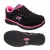 Skechers Synergy-Sandlot Alloy Toe Sneaker, Black/Pink, Women's, SZ 5