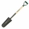 UnionTools® 27" Drain Spade w/ Wood Handle & Poly D-Grip, 5-1/4" x 14" Head, 27" Handle Length