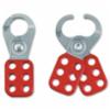 Heavy Duty Lockout Hasp, Red, 1-3/4" x 4-1/2", Jaw: 1"