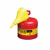 Justrite® Type 1 Safety Can with Swinging Handle, Red, 2 Gallon