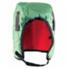 Fleece quilted helmet liner, green