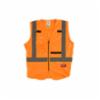 Milwaukee High Visibility Orange Safety Vest, SM/MD