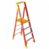 Werner® Podium Type 1A Fiberglass Step Ladder, 300lb Capacity, 6'