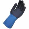 StanZoil 12" Chemical Resistant Neoprene Gloves, Black/Blue, SM