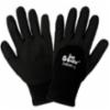 Global Ice Gripster® Double Layer Insulated Work Gloves, 3/4 Dipped, Black, LG