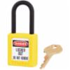 406 Series Safety Padlock, Keyed Differently, Yellow