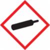 Accuform® GHS Pictogram Labels, Gas Cylinder, Adhesive-Poly, 2" x 2", 250/roll