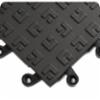 Wearwell ErgoDeck Heavy Duty, Black, 18" x 18", 7/8" x 1-1/2' x 1-1/2', 10/cs