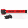 Banner Stakes 30' Magnetic Wall Mount, Red "Danger - Keep Out" Banner