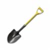 Nupla® Ergo Power® Round Point Shovel w/ Fiberglass Grip Handle, 9" x 11-1/2" Head, 30" D-Grip Handle Length