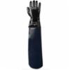 Neoprene Coated Smooth Grip Gloves w/ 20" Nitrile-Laminated Sleeve, Black