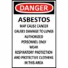 "DANGER Asbestos" Sign, 11" x 17"