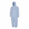 Bulwark FR Chemical Resistant Coverall w/ Hood Blue XL 20/cs