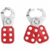 Heavy Duty Lockout Hasp, Red, 1-3/4 " x 4-1/2", Jaw: 1"