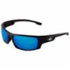 Bullhead Dorado™ Blue Mirror Lens, Black Frame Safety Glasses