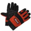 DiVal Universal Mechanics Gloves w/ Padded Palm, Velcro® Wrist, Red/Black, 2XL