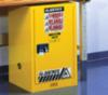 Justrite Safety Flammables Cabinet, Self Close, Yellow, 12 Gallon