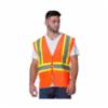Illuminator Ultra-Cool Class 2 Contrasting Color Mesh Safety Vest, Orange, 5XL, w/ GHD Logo