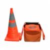 Collapsible Traffic Safety Cone w/ Light, 5 Per Pack, 28"