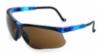 Genesis® Espresso Lens, Vapor Blue Frame Safety Glasses w/ Ultra-Dura Anti-Scratch Coating