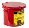 Justrite countertop oily waste can, 2 gallon