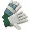 Split Cowhide Leather Gloves, Knit Wrist, LG