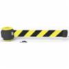 Banner Stakes 30' Magnetic Wall Barrier, Yellow/Black Diagonal Stripe Banner