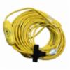 12/3, 100' Triple Tap Extension Cord, Yellow