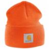 Acrylic Knit Winter Hat, Bright Orange