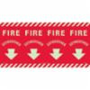 Fire Extinguisher Column Markers, PS Vinyl, 12" x 24"