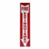 Fire Extinguisher Arrow Sign, 4" x 18"