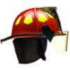 Bullard® USTM Series Firefighting Helmet w/ 4" Face Shield, Red