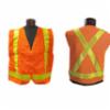Deluxe Class 2 X-Back Safety Vest, Mesh Orange, XL/2X