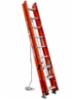Werner Type 1A Three Section Extension Fiberglass Ladder, 24'