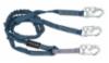  100% Tie-Off Shock Absorbing Lanyard w/ Steel Snap Hooks, 6'