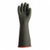 18" Heavy Duty Liquid Proof Glove, 40mil, Blk, LG 