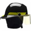 Bullard® PX Series Firefighting Helmet w/ 4" Face Shield, Black