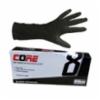 CORE Disposable Nitrile Gloves, 8 mil, Powder Free, Black, MD