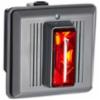Edwards Signaling Surface Mount Horn Strobe Light for Outdoor Use, 120V AC, Red
