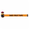 Banner Stakes 15' Magnetic Wall Mount, Orange "Danger - Forklift Traffic" Banner, With Light