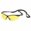 Pyramex® PMXTREME Safety Glasses, Black Frame, Amber Lens, 12/bx