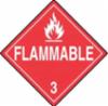 "FLAMMABLE" Plastic Placard, 10-3/4" x 10-3/4"