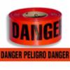Bilingual "Danger" Barricade Tape, 3" x 1000'