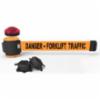 Banner Stakes 30' Magnetic Wall Mount, Orange "Danger - Forklift Traffic" Banner, With Light