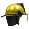 Bullard® USTM Series Firefighting Helmet w/ 4" Face Shield, Yellow