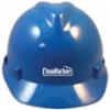 MSA Slotted Cap Style Hard Hat with Fas-Trac, LG, Blue, Clean Harbors Logo